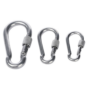 High Quality Stainless Steel Carabiner Spring Snap Hook With Nut