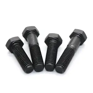 Multiple Size 8.8/10.9/12.9 Grade Zinc Plated Hexagonal Bolts DIN931/933 Black Extended Hex Bolt