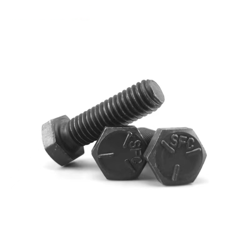 Multiple Size 8.8/10.9/12.9 Grade Zinc Plated Hexagonal Bolts DIN931/933 Black Extended Hex Bolt