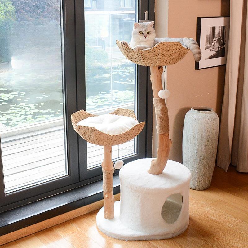 Modern Cat Tree Planet Cat Climbing  Playing Wooden Cat Tree