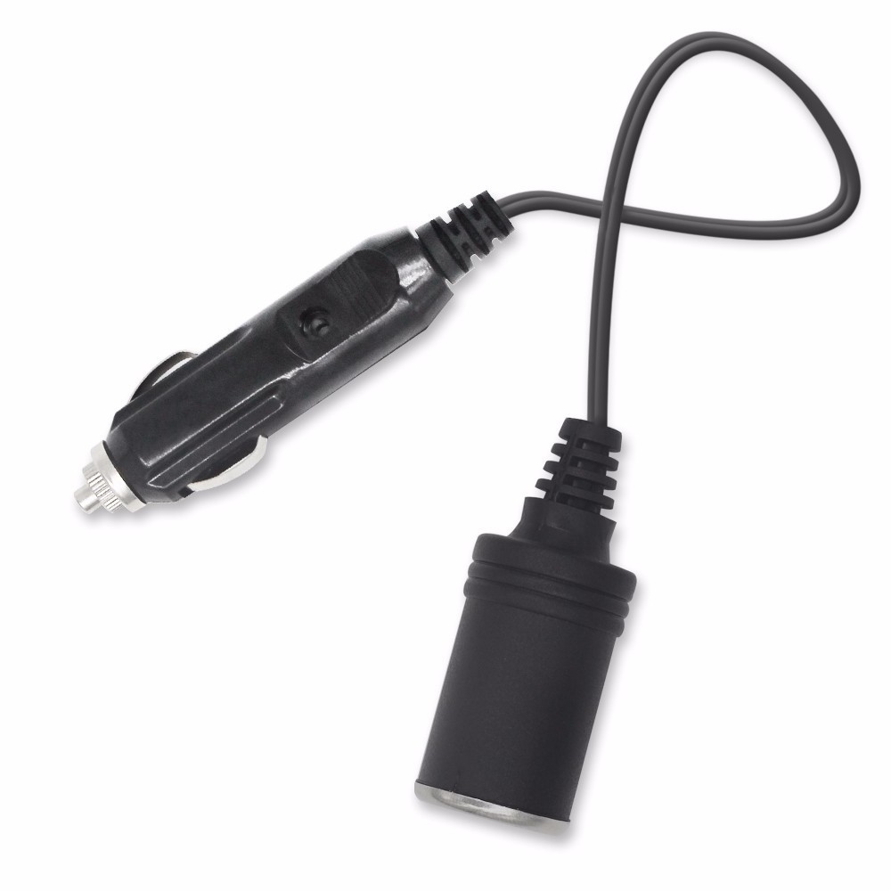 New 2 In 1 12V Car Cigar Lighter Cable Male To Female Universal Power Car Adapter Electric Converter