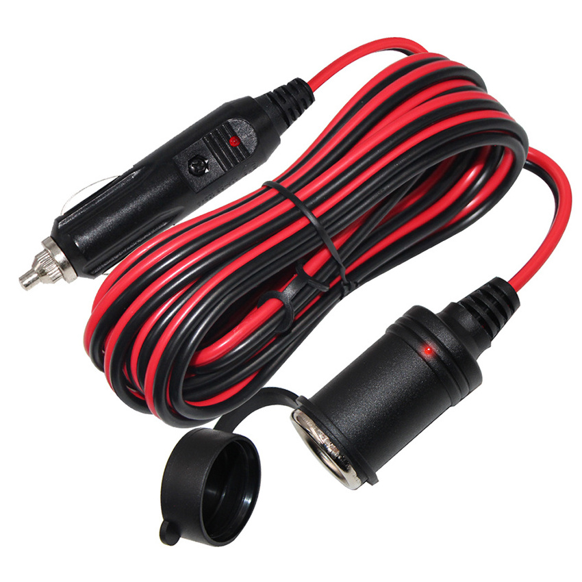 Auto Jumper 12 V Dc Cigar Charger Extension Booster Cable For Car Male To Female Cigarette Lighter Power Adapter