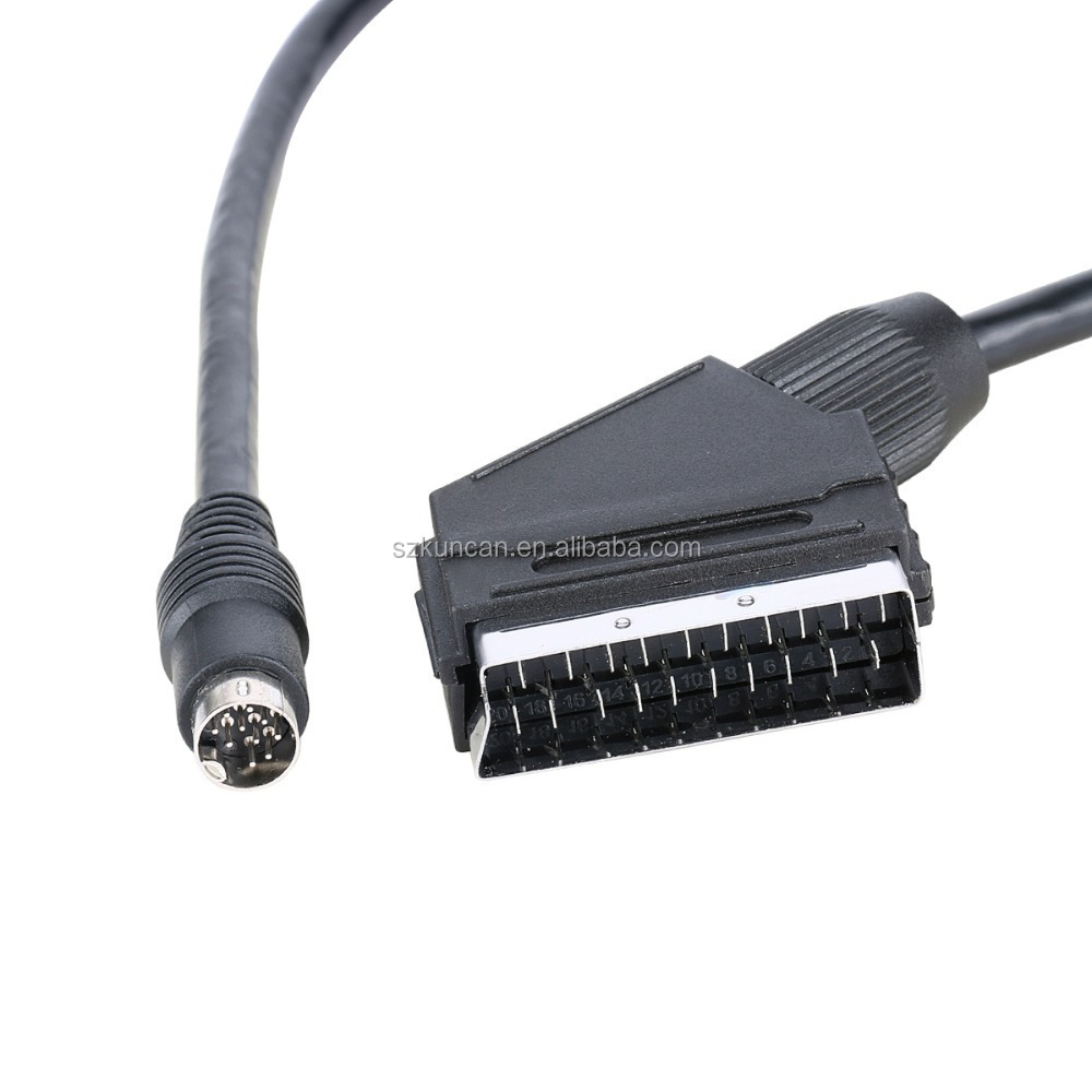 Din 10 Pin Mini Jack Av Jumper Connector Male 7/8 1/2 Db9 9-pin 9 8 5 Scart To Displayport Cable