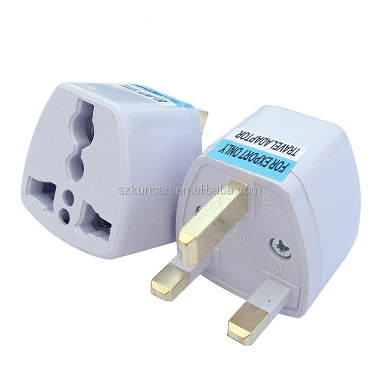 Universal British To AU EU US Wall Plug Travel Charger Adapter 3Prong Outlet Plug Adapter