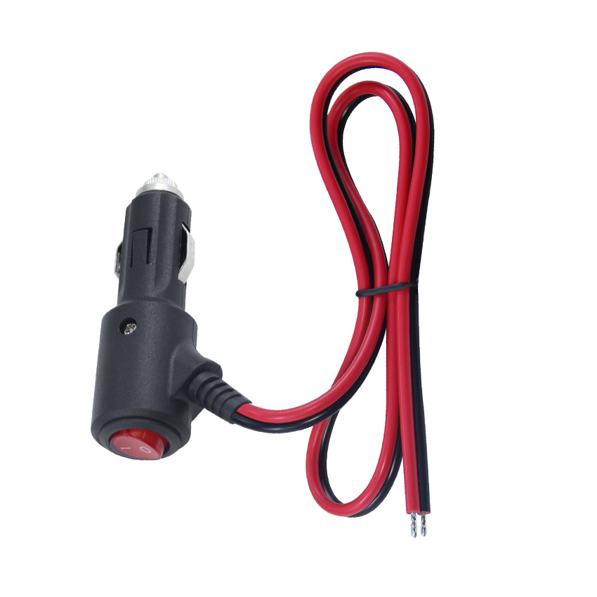 12V Waterproof Car Auto Cigarette Lighter Adapter With Led Lights for Motorcycle Charging