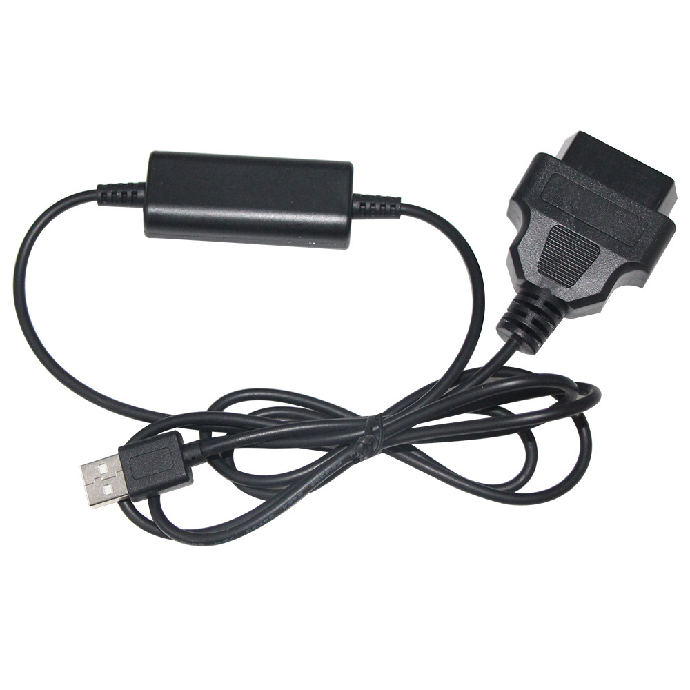 Custom For Car Diagnostic 28-24AWG DVR Obd2 16Pin To Usb A Male 12V 24V Obd Step Up Cable