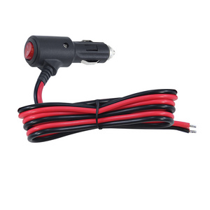 12V Waterproof Car Auto Cigarette Lighter Adapter With Led Lights for Motorcycle Charging