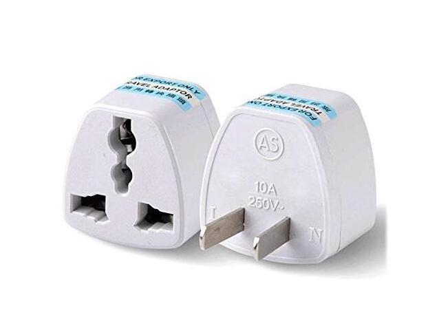 Universal British To AU EU US Wall Plug Travel Charger Adapter 3Prong Outlet Plug Adapter