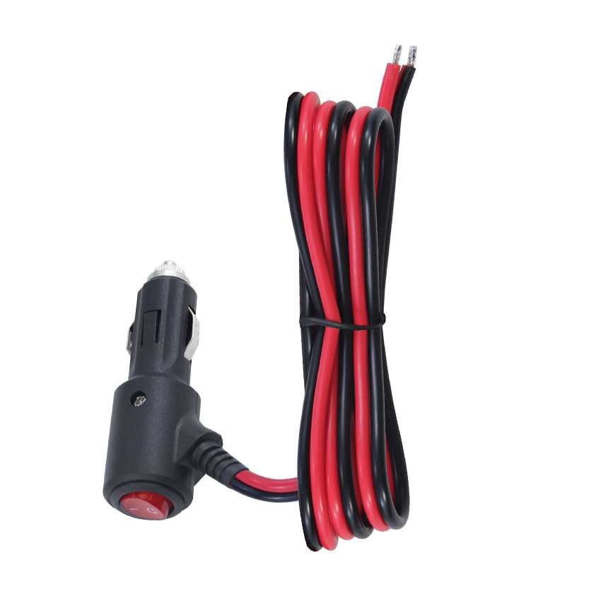 12V Waterproof Car Auto Cigarette Lighter Adapter With Led Lights for Motorcycle Charging