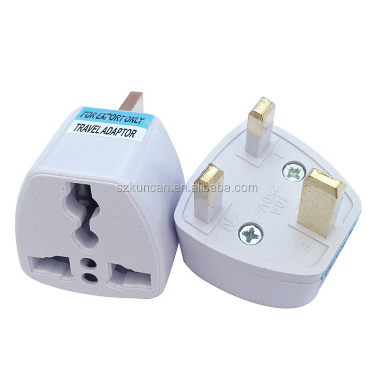 Universal British To AU EU US Wall Plug Travel Charger Adapter 3Prong Outlet Plug Adapter