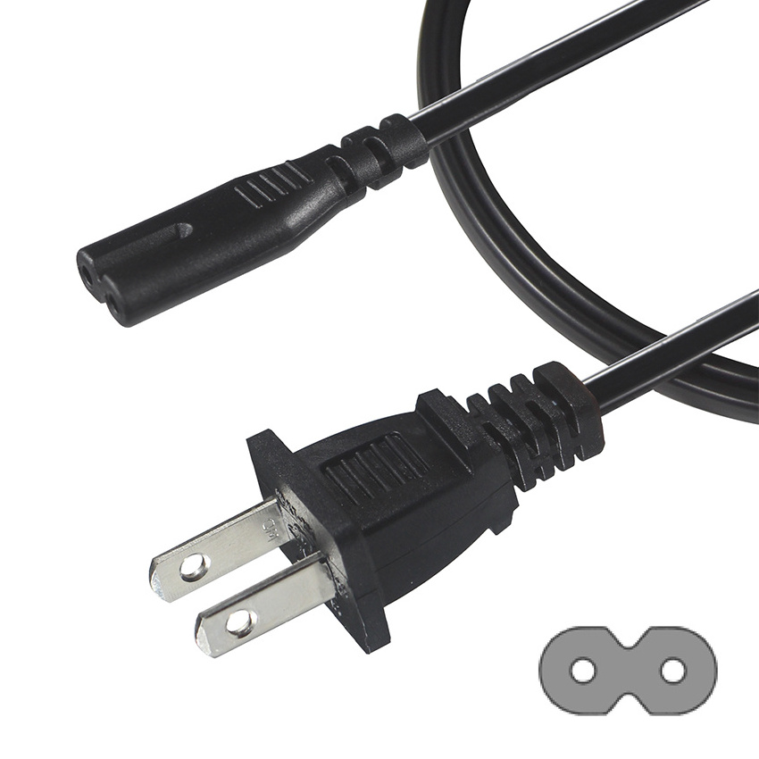 Szkuncan 250V 10A Nema 1-15P Iec320 Usa Supplier Printer Argentina Plug To Iec Angle Ac Power Cord 2 C7 Female Connector