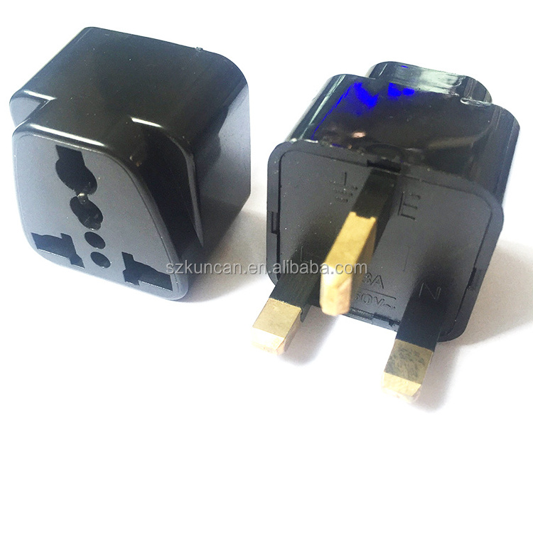 Universal British To AU EU US Wall Plug Travel Charger Adapter 3Prong Outlet Plug Adapter