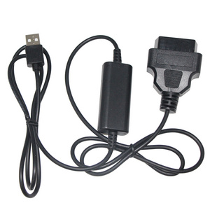 Custom For Car Diagnostic 28-24AWG DVR Obd2 16Pin To Usb A Male 12V 24V Obd Step Up Cable