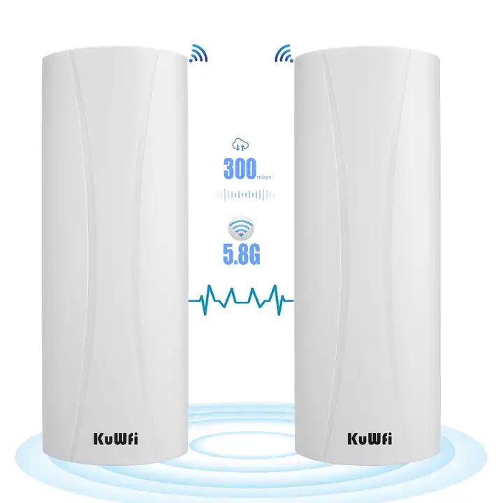 KuWfi CPE353 Wireless Bridge Long Range 300 Mbps 3KM Long Range Wifi Antenna Wireless Bridge Wifi To Ethernet Bridge