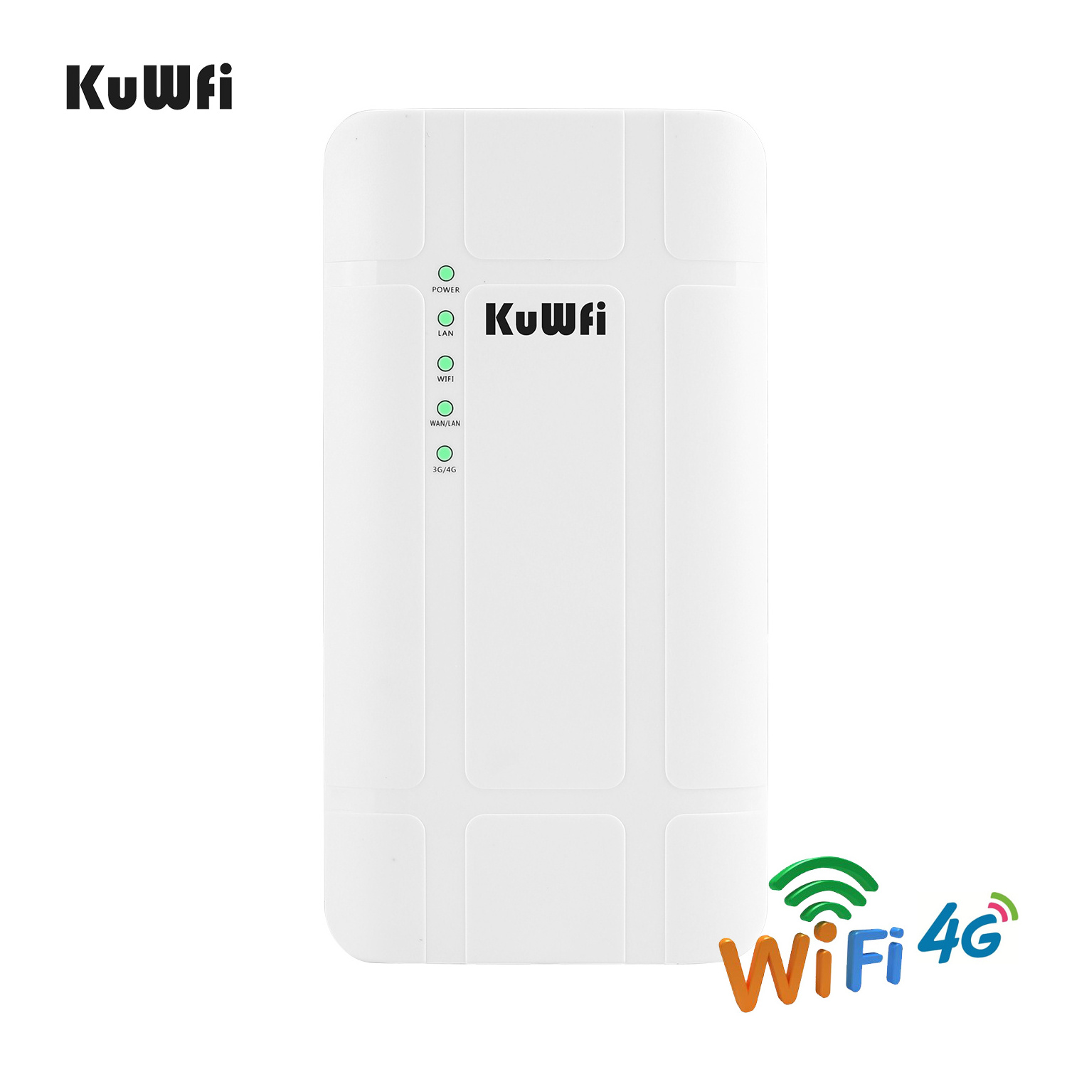 KuWFi QC300K Outdoor Waterproof IP66 4G LTE Router With Sim Card 300Mbps High-Speed Wireless Router