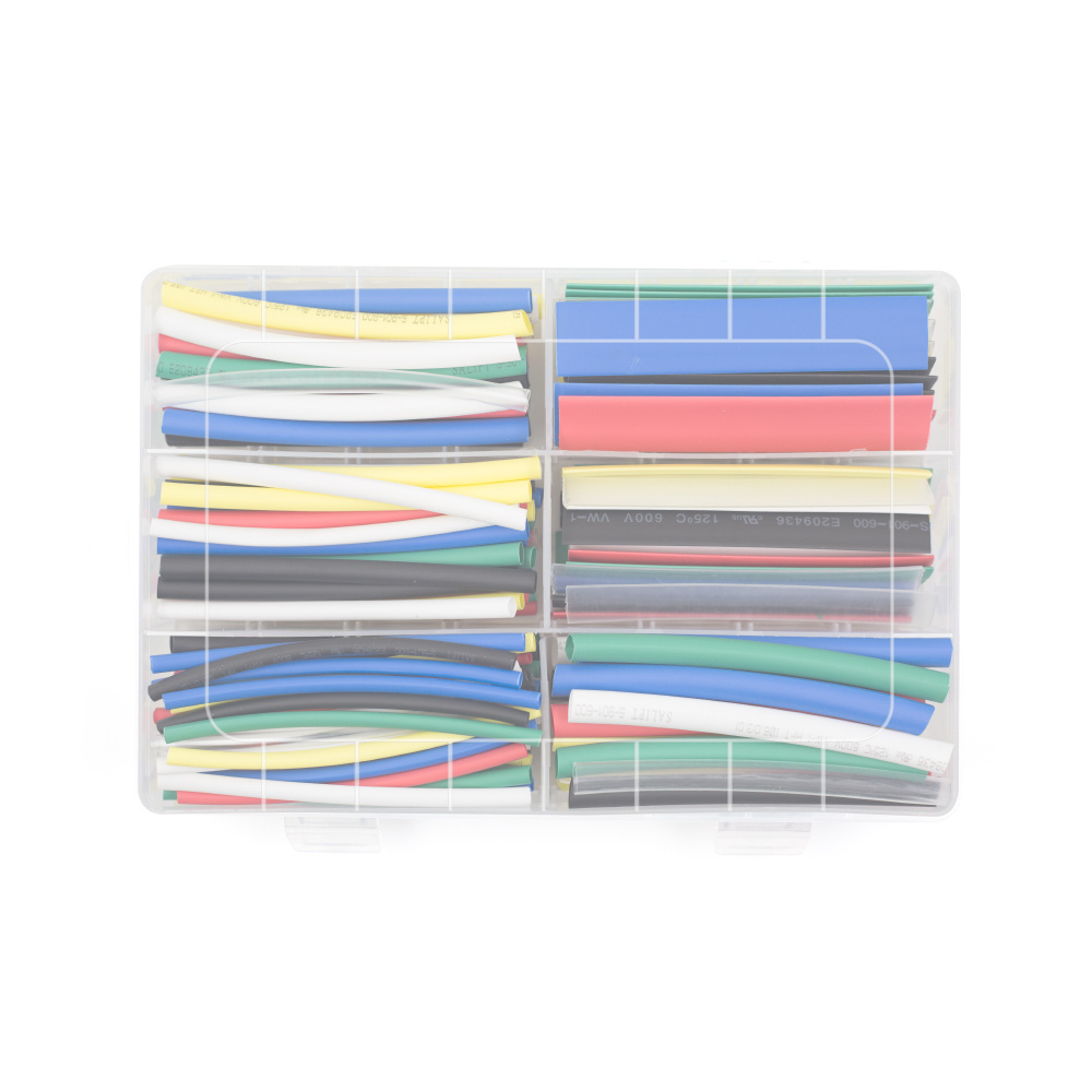 168pcs Colorful Heat Shrink Tubing Insulation Set With 7Color 90mm Length