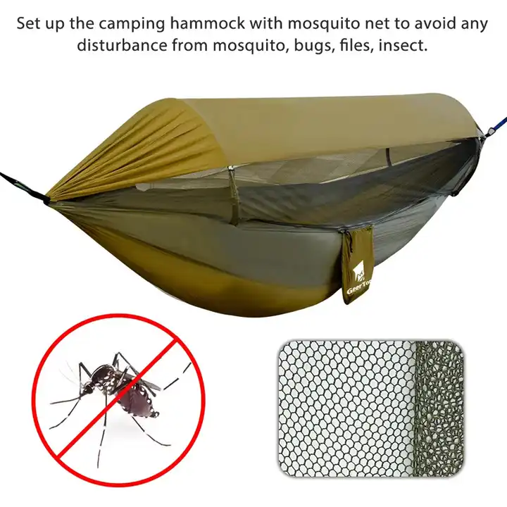 nylon portable rainproof mosquito net hammock camping outdoor swing camping bed sun protection outdoor hammock