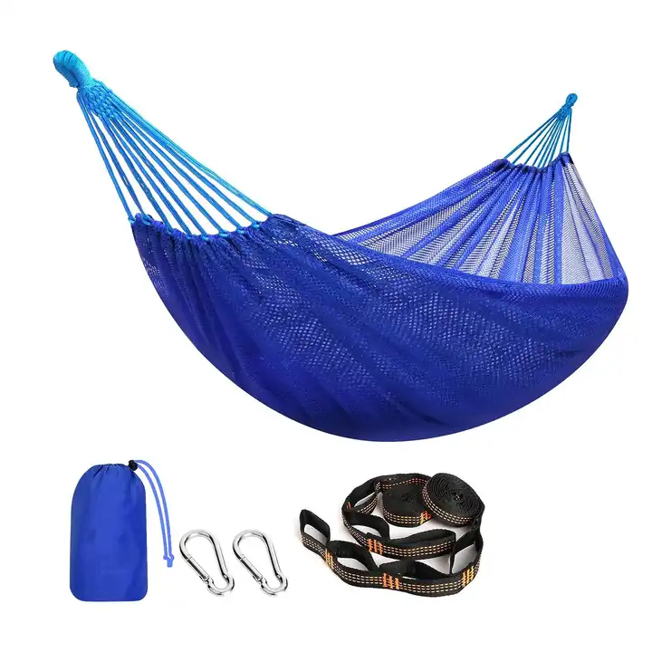 Swing Adult Children Canvas Camping Outdoor Ice Silk Hammock Breathable Hammock Single Double Mesh Minimalist Comfortable CN;JIN