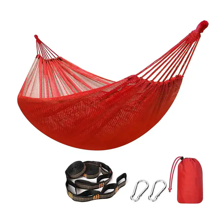 Swing Adult Children Canvas Camping Outdoor Ice Silk Hammock Breathable Hammock Single Double Mesh Minimalist Comfortable CN;JIN