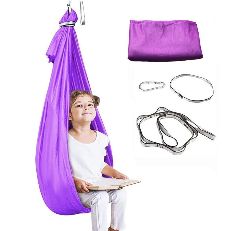 Indoor Outdoor Kids Swing Adjustable Hammock for Children with Autism Therapy Swing Yoga fitness hammock Swing Chair