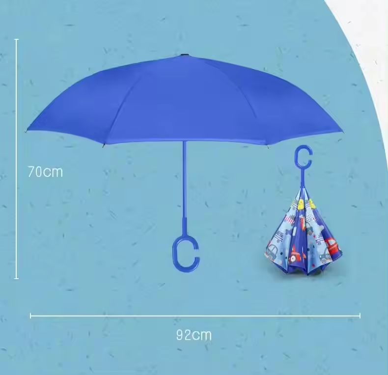 Vivid Color Cute Animal Printing Custom Inverted Reverse Umbrella Sun Rain Umbrella For Children