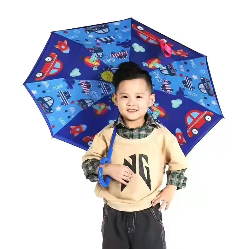 Vivid Color Cute Animal Printing Custom Inverted Reverse Umbrella Sun Rain Umbrella For Children