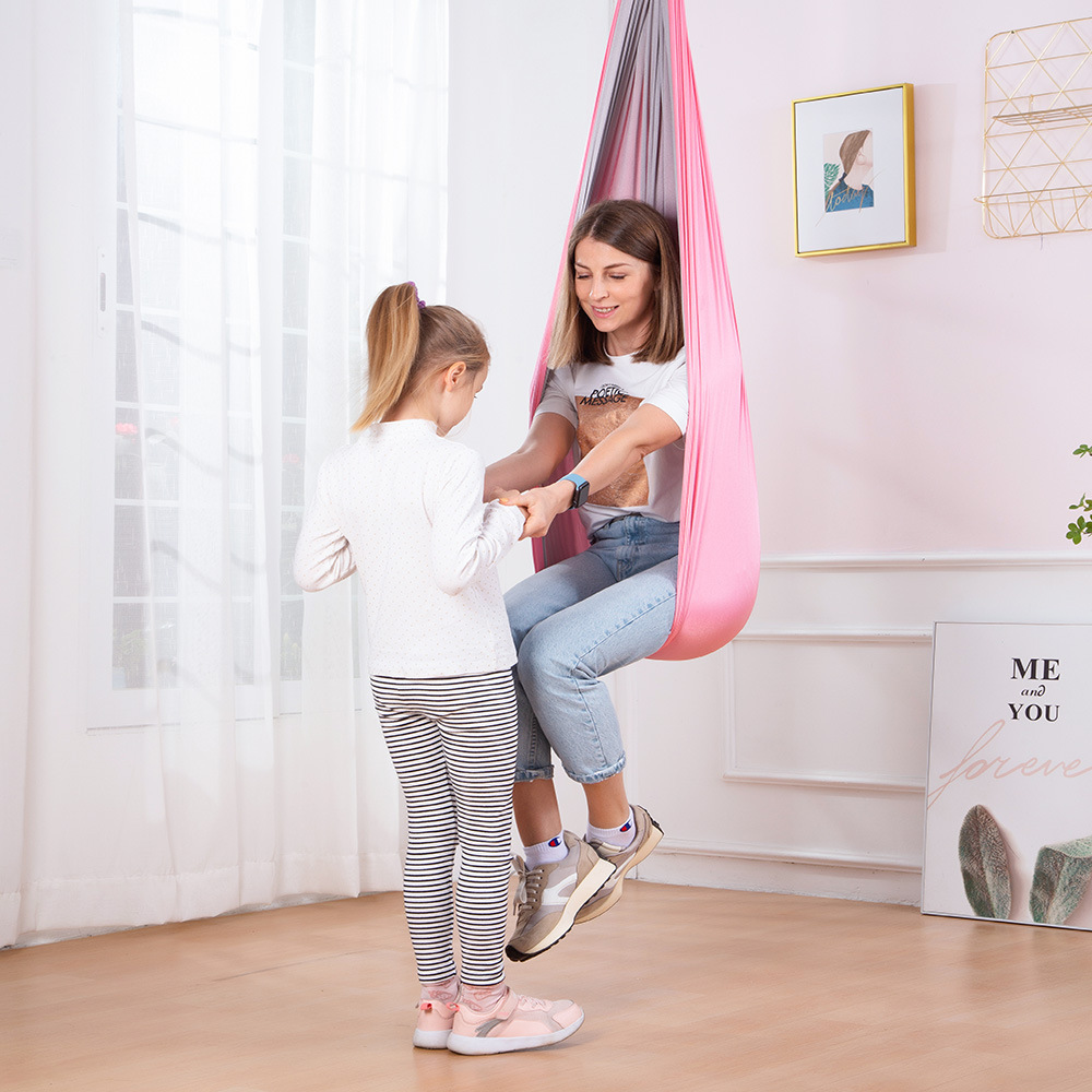 Sensory Swing 360 Swivel Hanger, Double Layer Indoor + Outdoor Swing for Kids  Hanging Swing Child Hammock