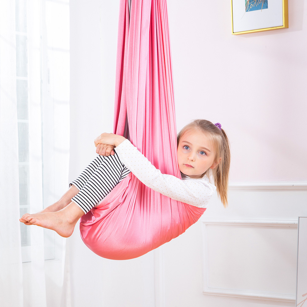 Sensory swing indoor - outdoor swing for kids, sensory swing for kids, Adults | Double-Layer & 360 degree Swivel Swing