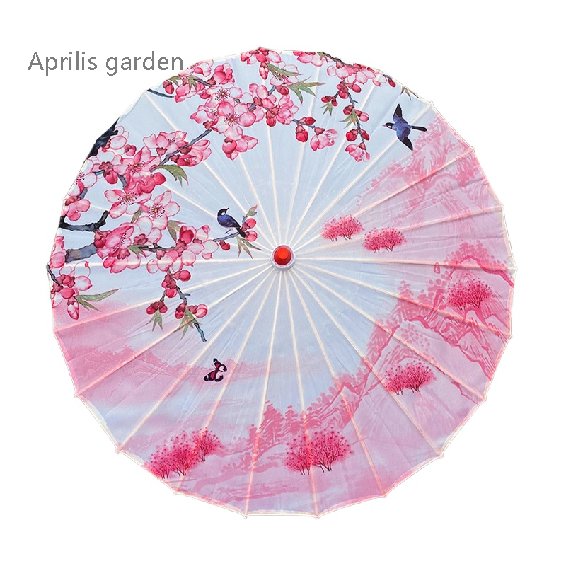 82cm Dance Car Umbrella Shade Ancient Oil Paper Umbrella Women's Rainproof Sunscreen Classic Chinese Style Parasol dance