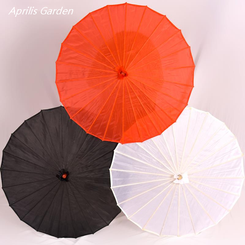 56cm 82cm Black White waterproof beach personal sun Umbrella Dance Umbrella Silk Cloth Paraguas Parasol Golden Chinese Paraplu