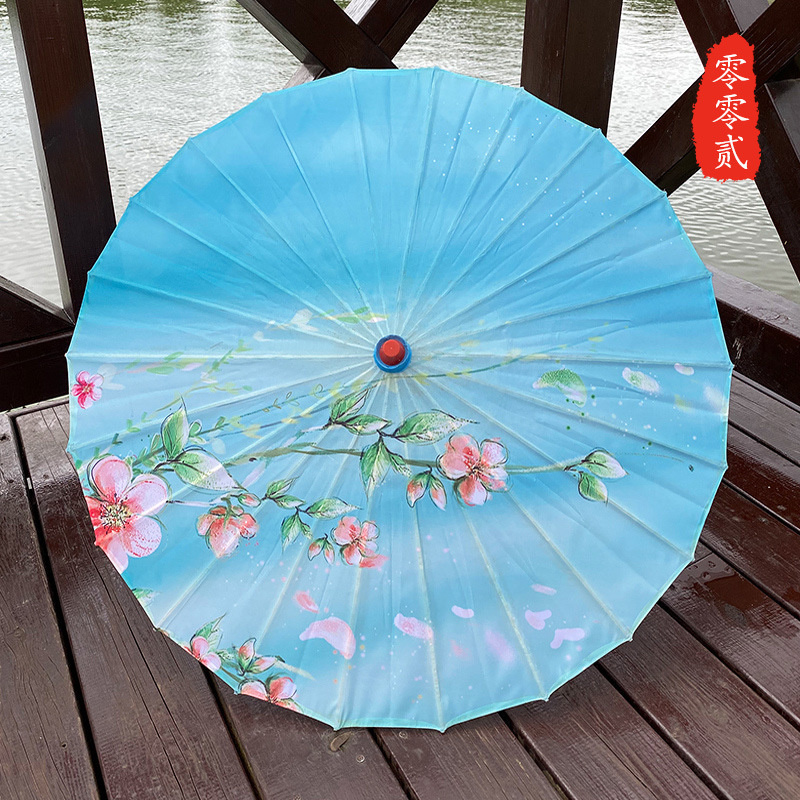 Women Umbrella Silk Outdoor Japanese Cherry Blossoms Ancient Dance Wedding Decorative Umbrella Chinese Style Oil Paper Umbrella