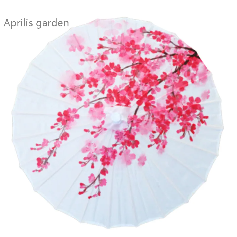 Women Umbrella Silk Outdoor Japanese Cherry Blossoms Ancient Dance Wedding Decorative Umbrella Chinese Style Oil Paper Umbrella