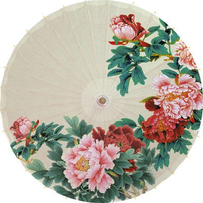 Peony Oil Paper Umbrella Classical Decorative Rainproof Sunshade japanese custom umbrella sombrillas parasols umbrellas outdoor