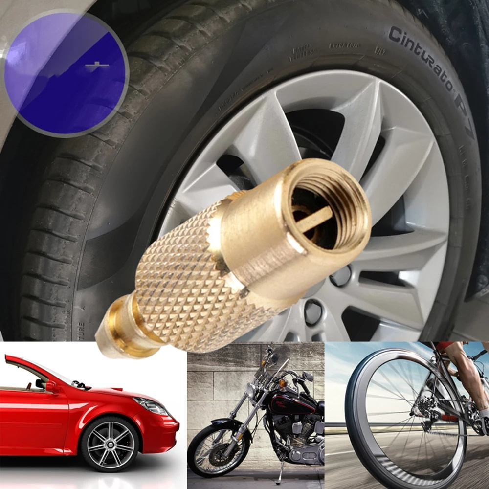 Pure Copper Gas Nozzle Modify Auto Air Pump Chuck Clip Car Truck Tyre Tire Inflator Valve Connector Car Clamp Tire Repair Tools