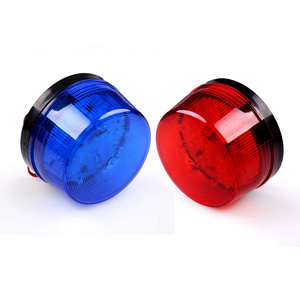 LED 12V Security Alarm Strobe Signal Warning Siren Blue Red Flashing Light