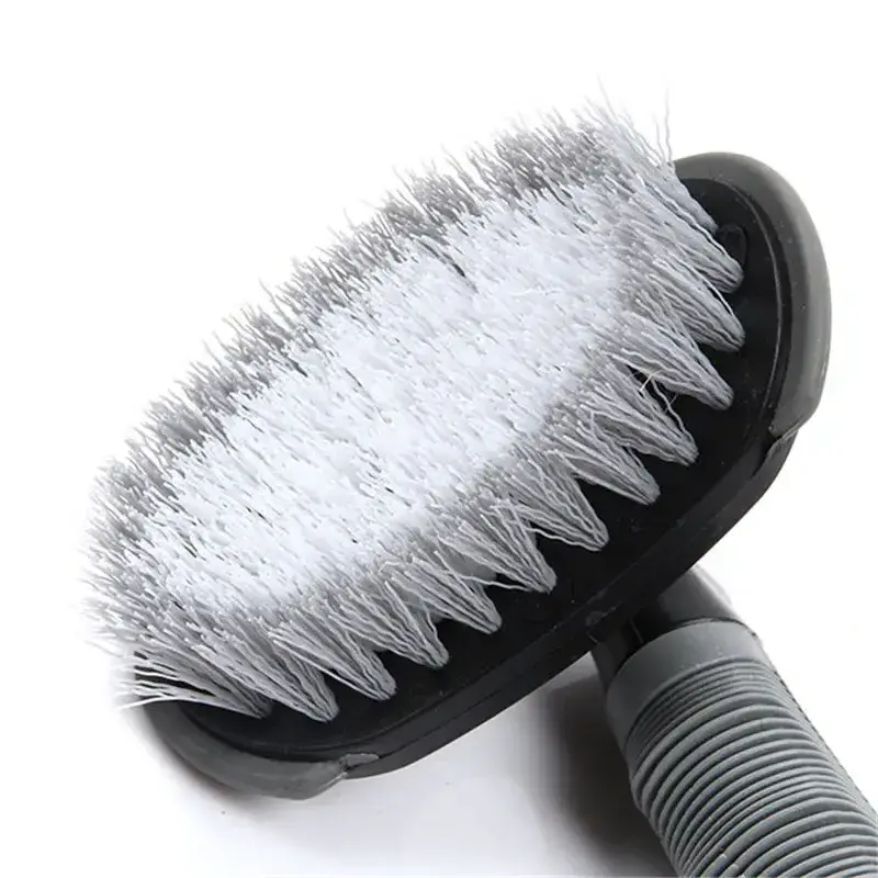 1PC Car Auto Spoke Truck Motorcycle Alloy Wheel Brush Tire Rim Hub Clean Plastic Coated Wire Wash Washing Cleaning Tool