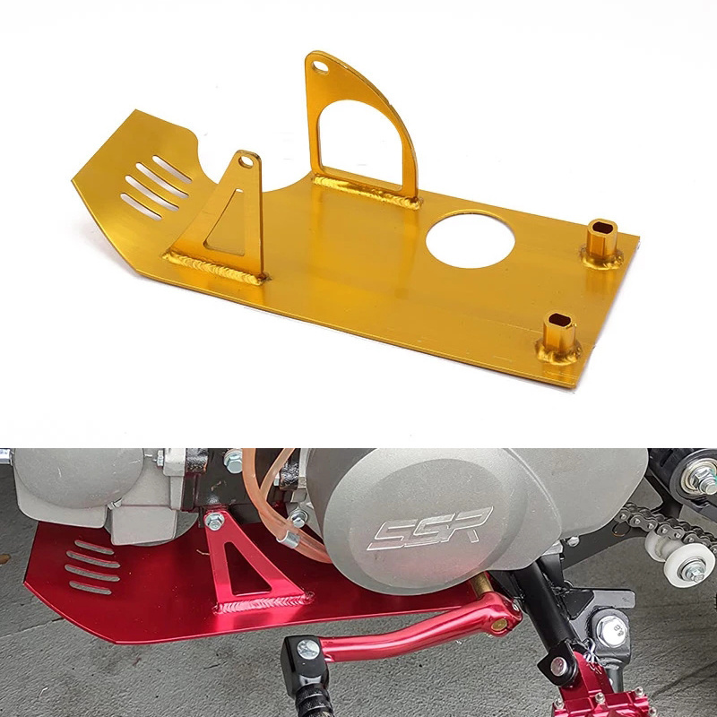 Motorcycle Engine Skid Plate Aluminum Protective Case For Honda XR50 CRF50 Pit Dirt Bike 50cc 70cc 90cc 110cc 125cc 140cc Lifan