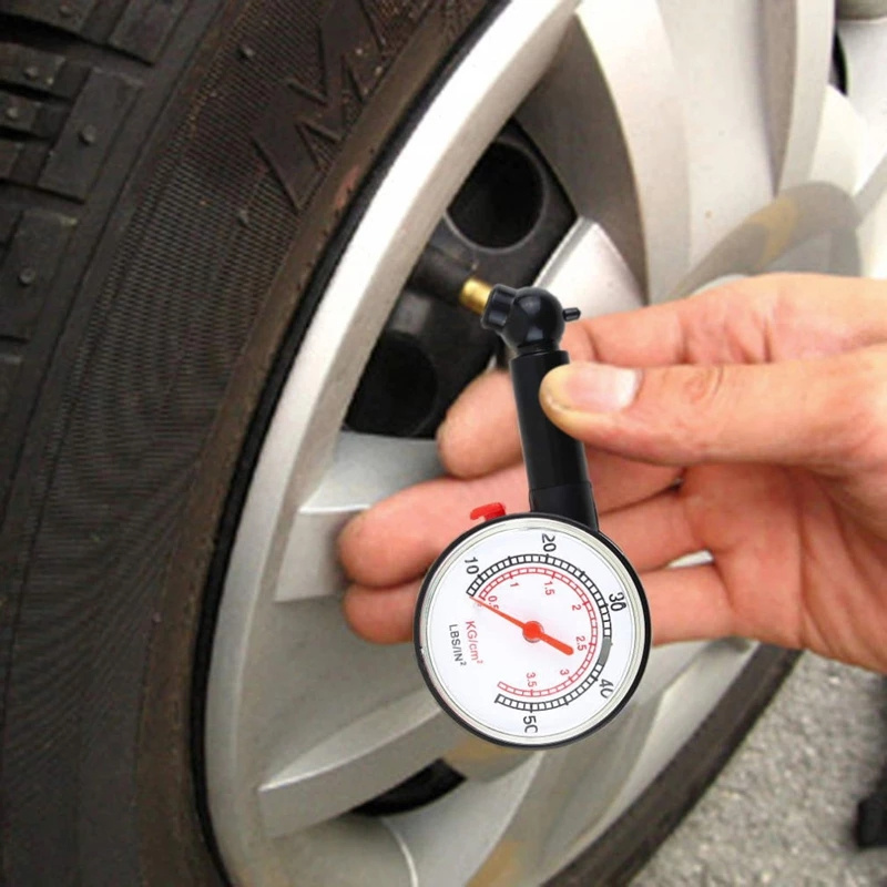 Car Tyre Tire Pressure Gauge For Car Auto Motorcycle Truck Bike Dial Meter Vehicle Tester Pressure Tyre Measurement Tool