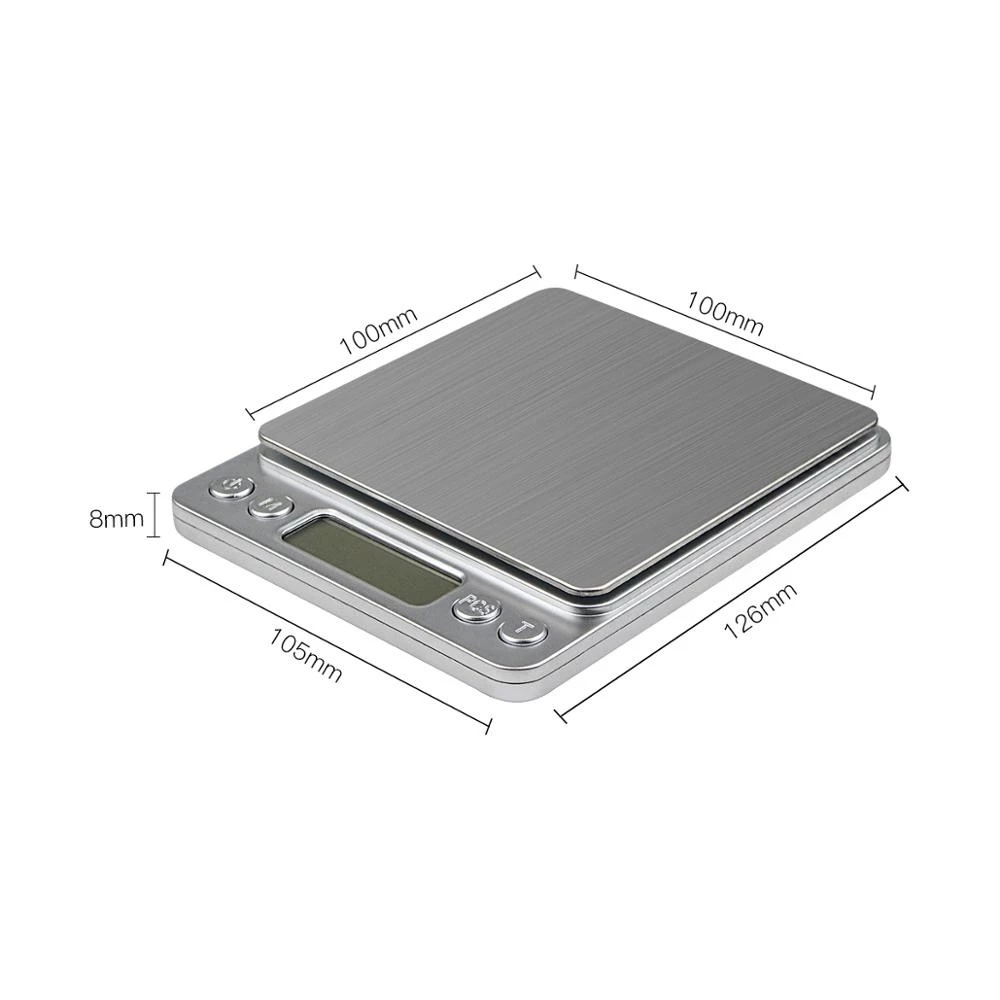 Mini 2kg 2000g/0.1g Electronic Digital Platform Jewelry Weighing Scale