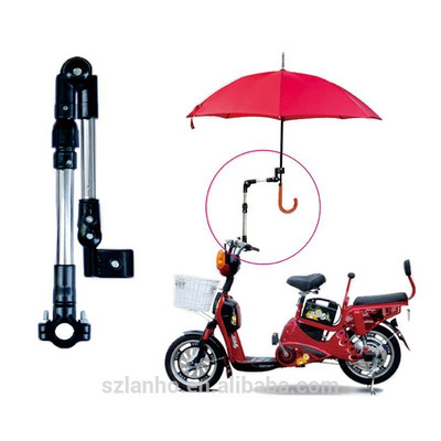 New Stroller Bike Electric Bicycle wheelchair Adjustable Umbrella Handlebar Connector Holder