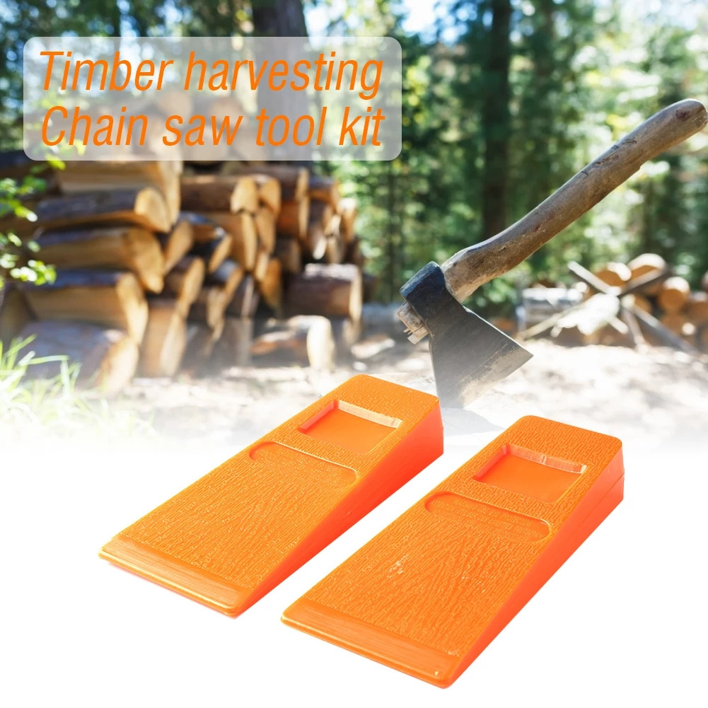 5 inch Felling Wedge Plastic Felled Chock Tree Cutting Wedge for Logging Falling Cutting Cleaving Woodcutting Tools