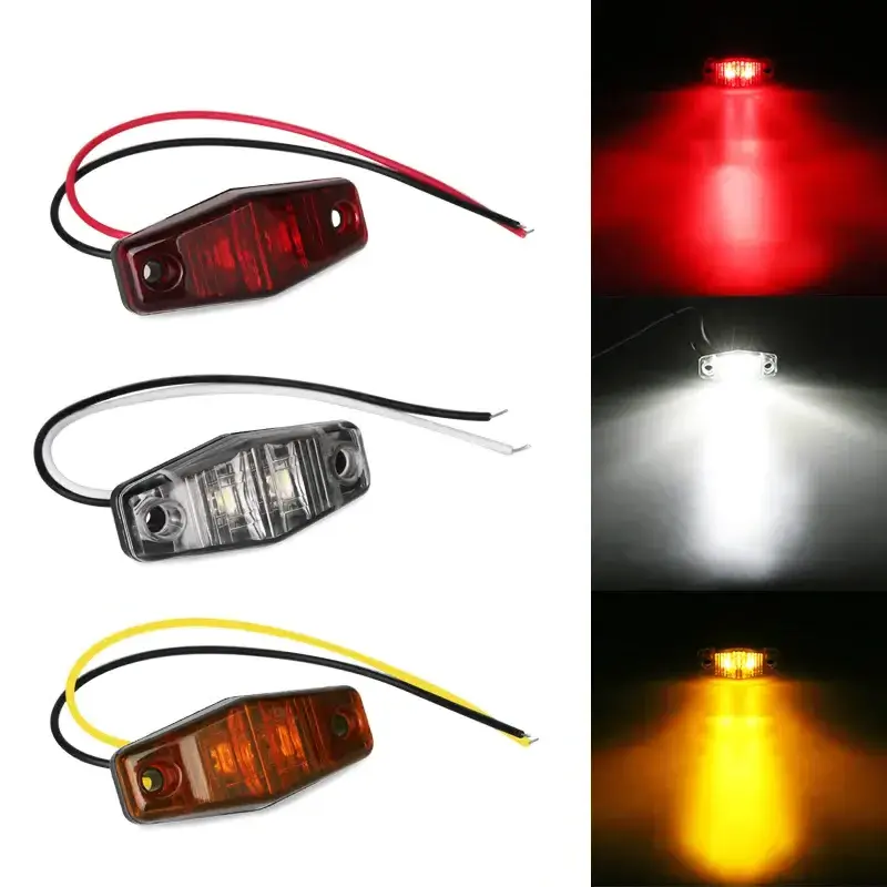 LED Side Marker Light Clearance Lamp 12V 24V E-marked Car Truck Trailer BUS Rear lamp external Lights Parking lights atv