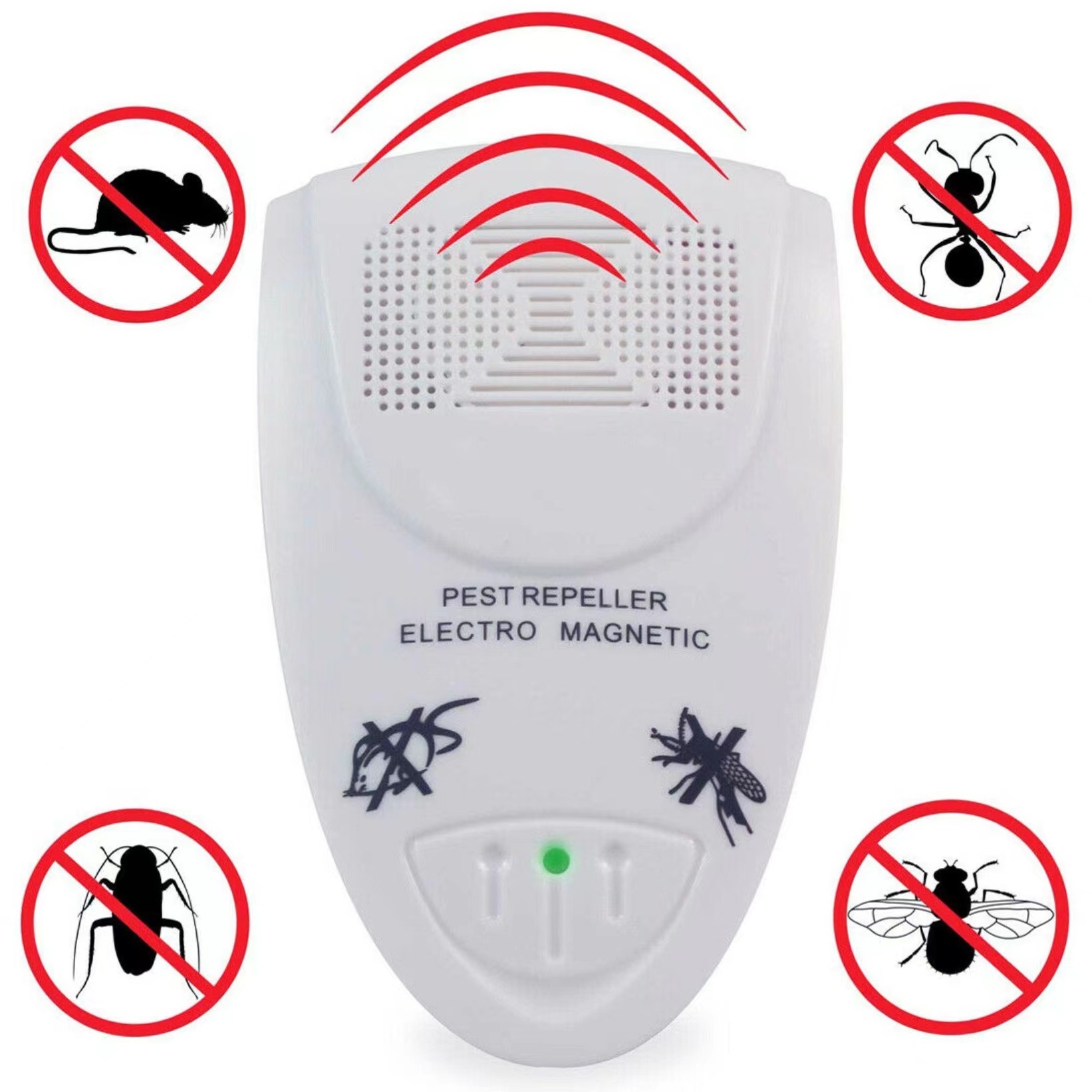 New US/EU/UK Plug Electronic Ultrasonic Rat Mouse Repellent Anti Mosquito Repeller Killer Rodent Pest Bug Reject Mole Mice