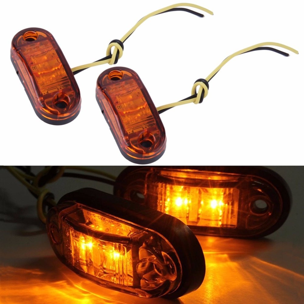 new 12v/24v LED Trailer Truck Clearance Side Marker Light Submersible Width lamp Clearance Lamp