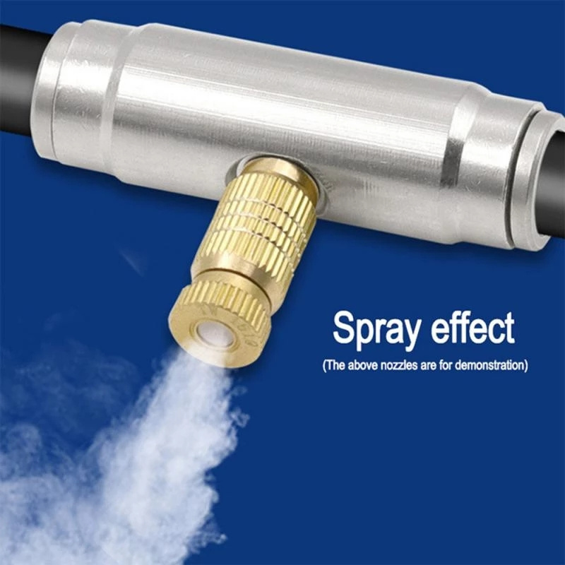 0.1-0.5mm Anti Drip Misting Nozzle Cross Atomizing Nozzle Fog WATER SPRAY To Greenhouse Drip Irrigation Garden