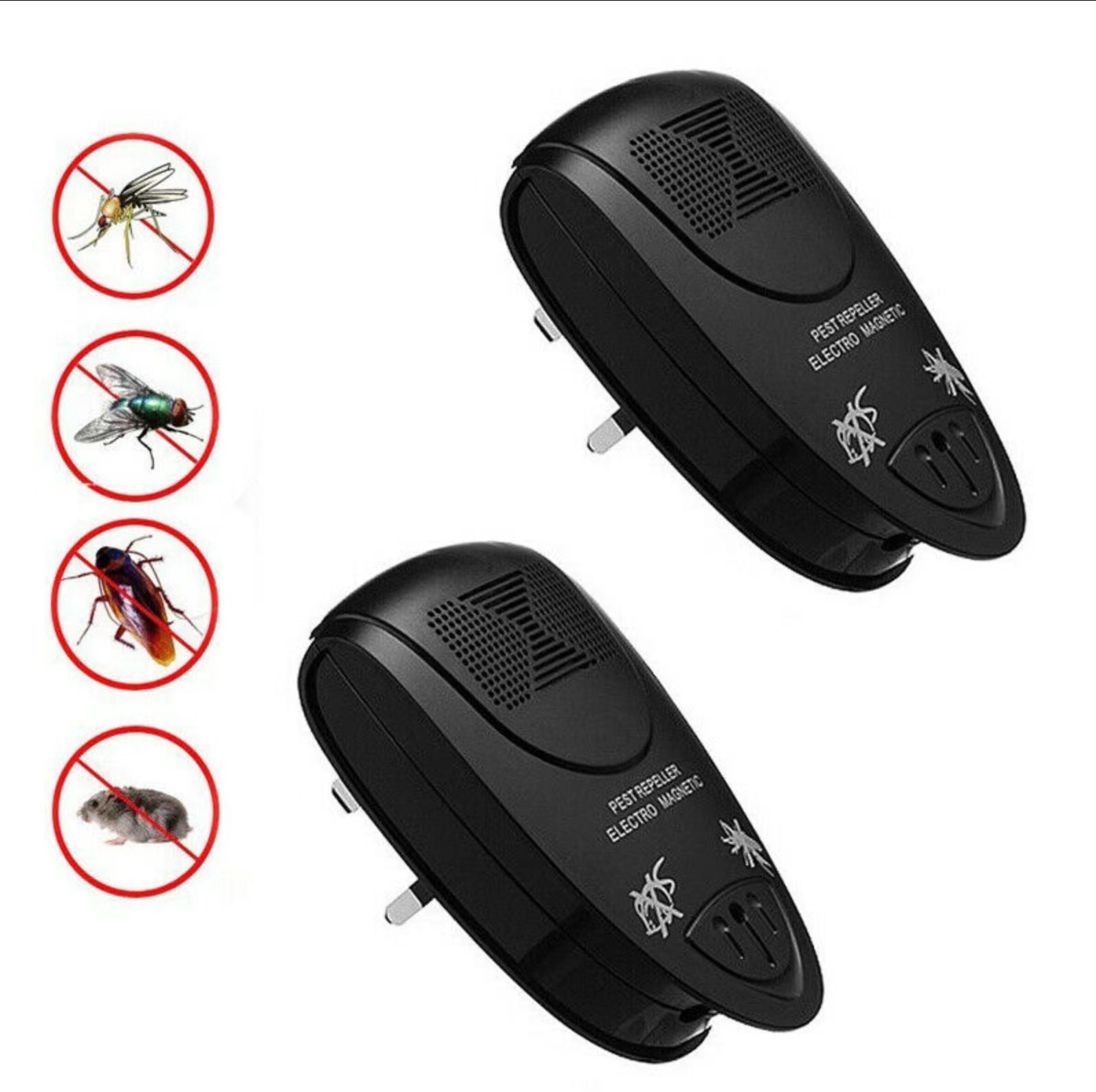 New US/EU/UK Plug Electronic Ultrasonic Rat Mouse Repellent Anti Mosquito Repeller Killer Rodent Pest Bug Reject Mole Mice