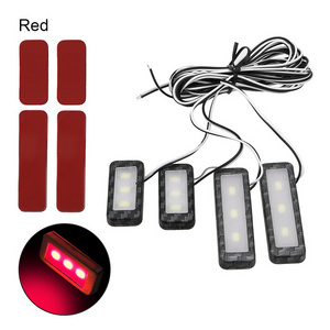 4Pcs Armrest Interior Door Handle Lighting Car Styling LED Car Inner Bowl Light Universal Auto Atmosphere Lamp Decorative Lights