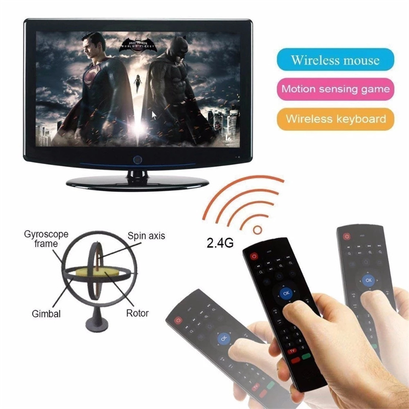 MX3 Standard Version Support Multi Languages Air Fly Mouse T3 Smart Remote Control 2.4G RF Wireless Keyboard For Android TV Box