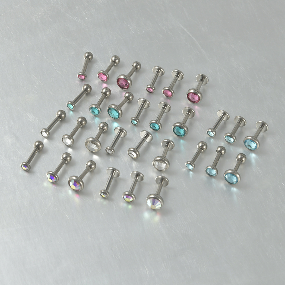 F136 Titanium 16G Studs Piercing Jewelry for Forward Helix Tragus Conch Lobe Labret Cartilage Earrings  for Women Men