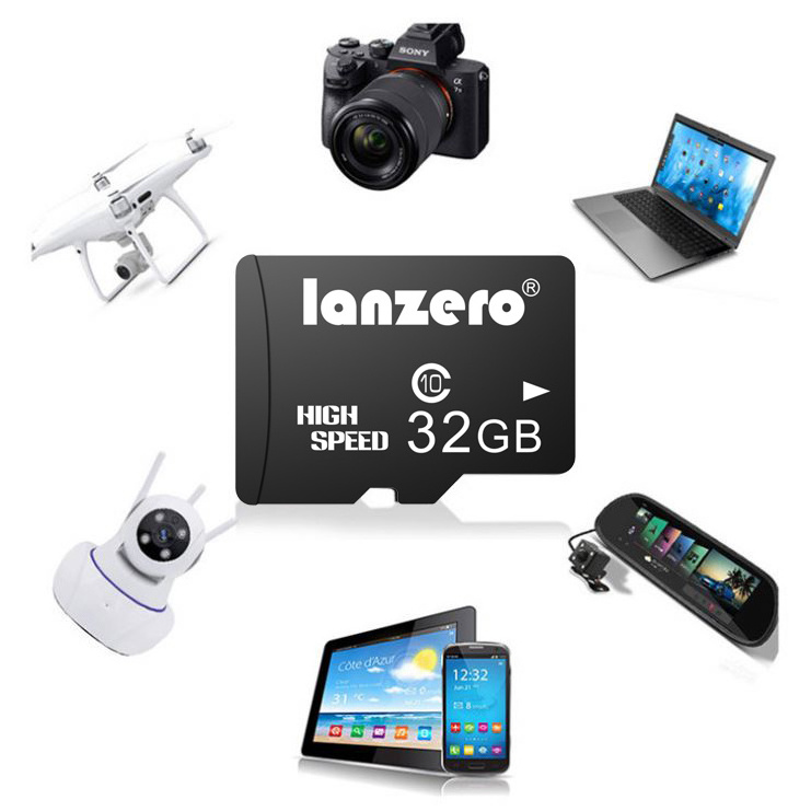 High Speed Custom Logo Camera Dvr Video Record 8 16 32 64 128 256 512 Gb Class 10 Memory Sd Tf Card